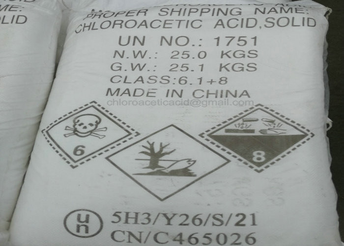 Industrial Monochloroacetic Acid in crystalline powder with good quality